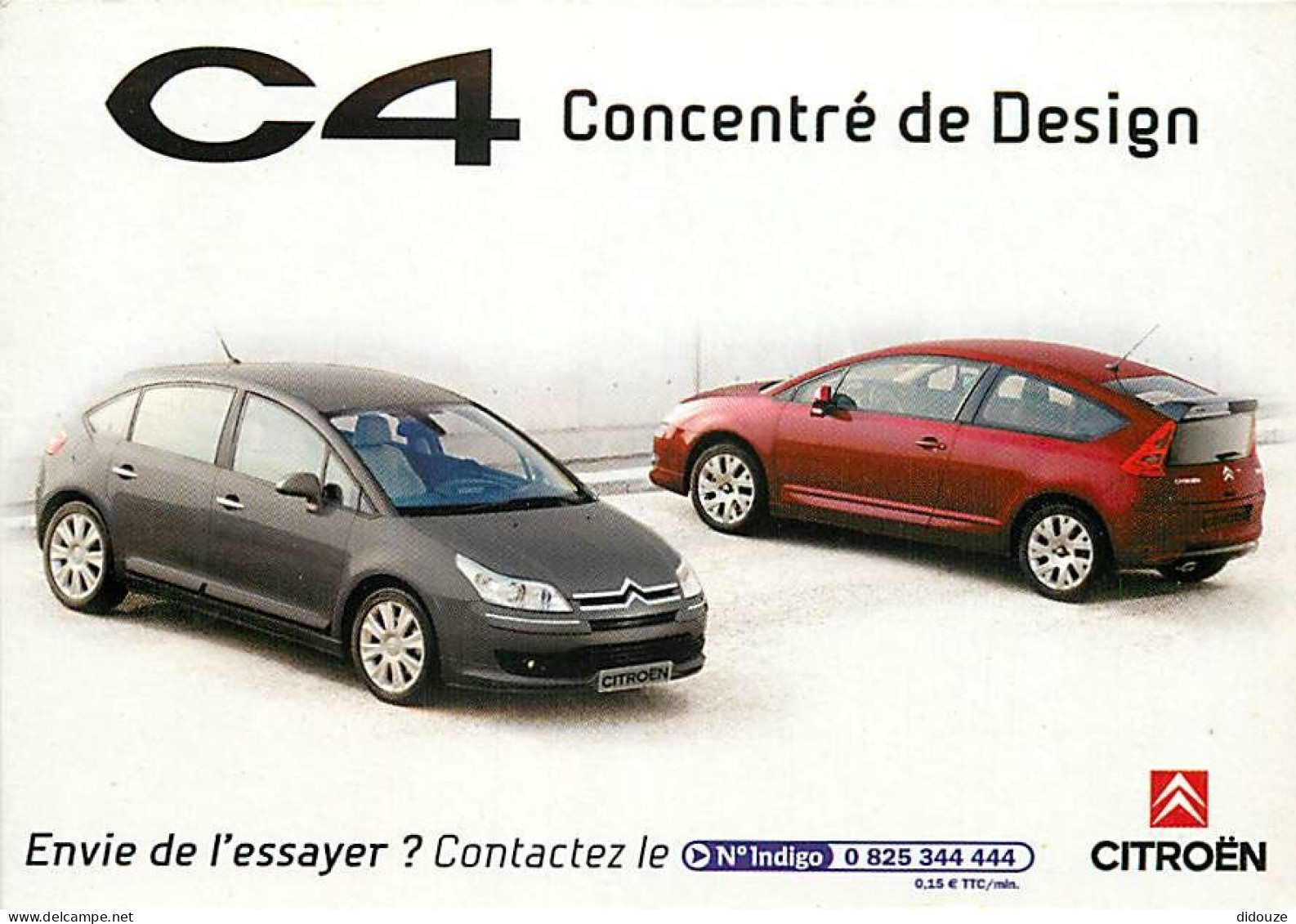 Automobiles - Carte Publicitaire - Citroen C4 - Carte Neuve - CPM - Voir Scans Recto-Verso - PKW