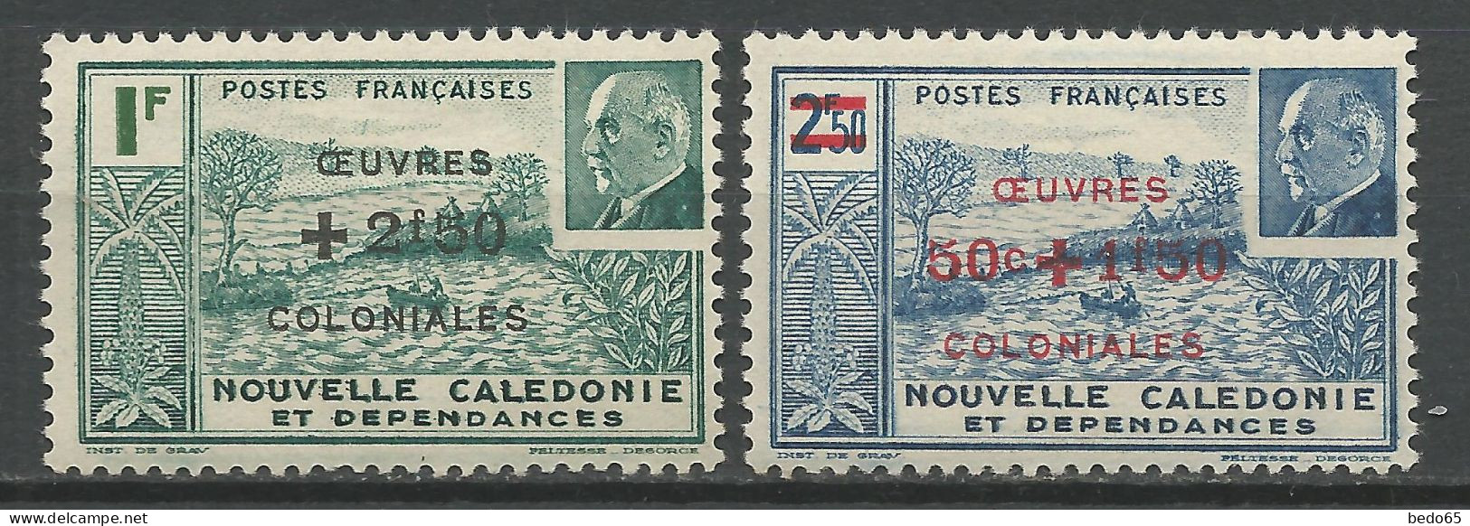 NOUVELLE-CALEDONIE N° 246 Et 247 NEUF*  TRACE DE CHARNIERE  / Hinge / MH - Nuevos