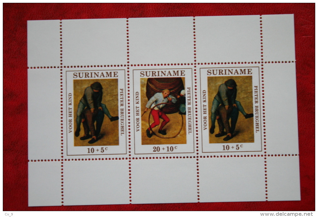 Blok Kinderzegels ; NVPH Nr: 573 Mi Block 11 ; 1971 MNH / Postfris SURINAME / SURINAM - Surinam ... - 1975