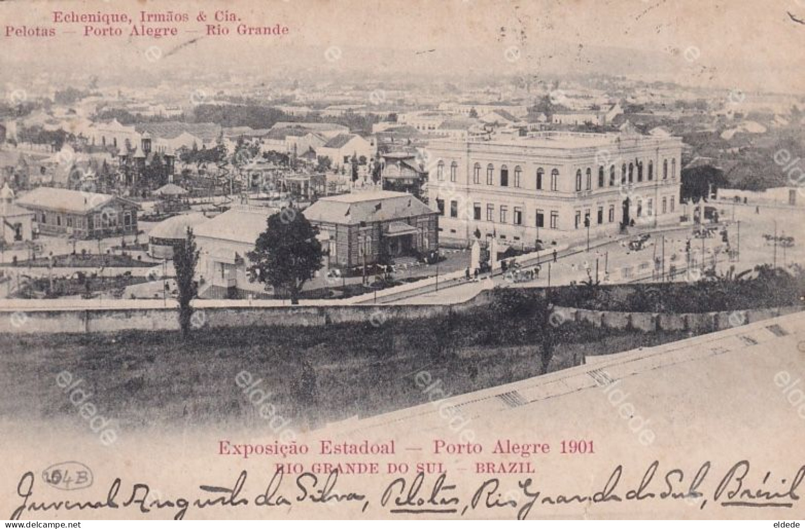 Exposiçao Estadoal Porto Alegre 1901 Rio Grande Do Sul  Echenique Sent Hackett Coleraine Ireland - Porto Alegre