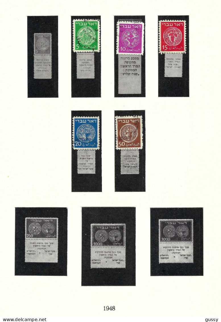 ISRAEL Ca.1948-50: Lot De Neufs** Et Obl. - Used Stamps (with Tabs)