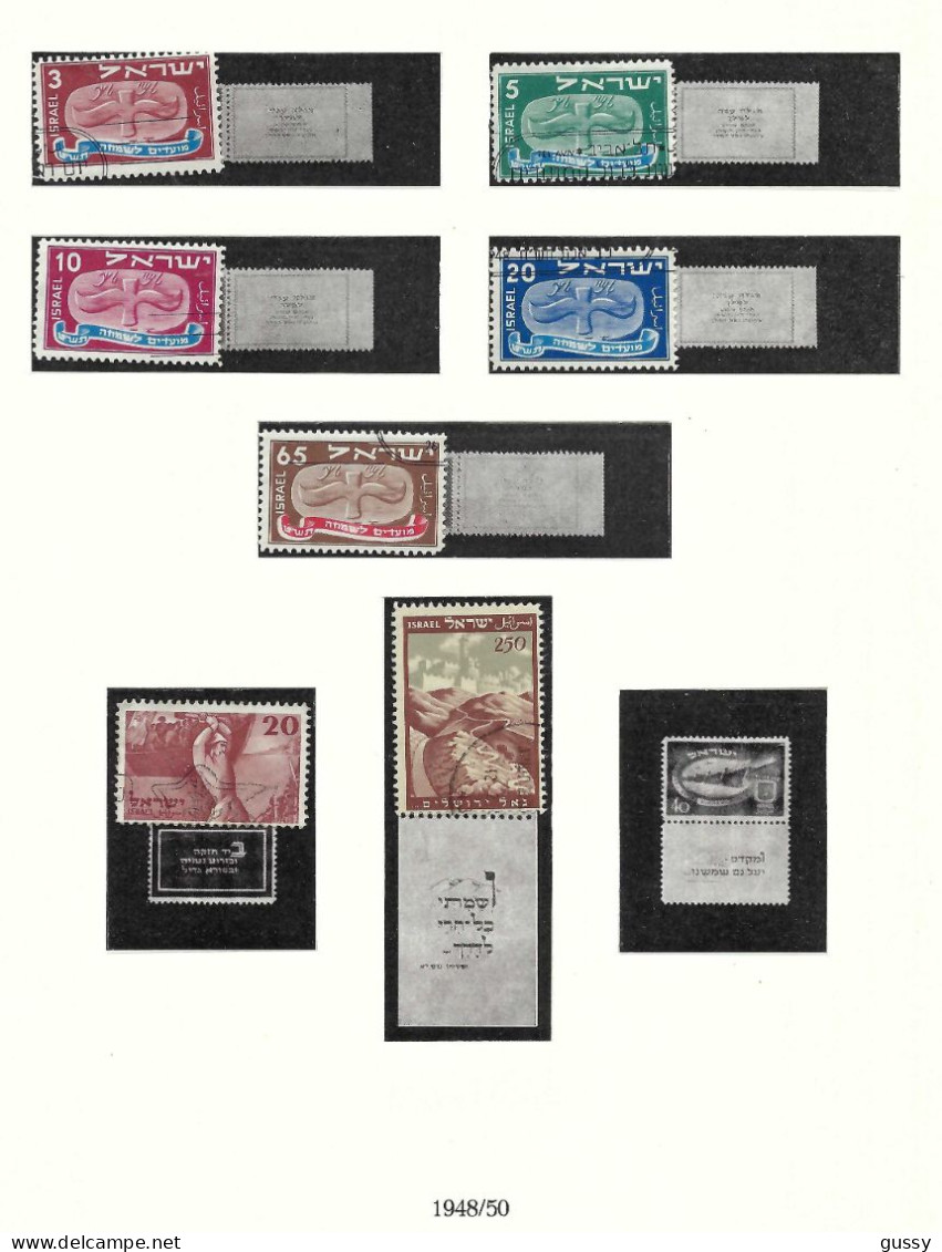 ISRAEL Ca.1948-50: Lot De Neufs** Et Obl. - Used Stamps (with Tabs)