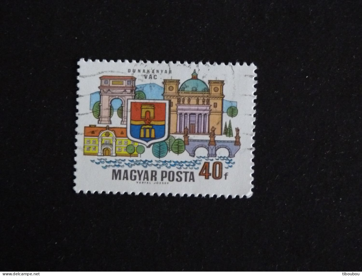 HONGRIE HUNGARY MAGYAR YT 2051 OBLITERE - LES VILLES DE LA GRANDE COURBE DU DANUBE / VAC - Used Stamps