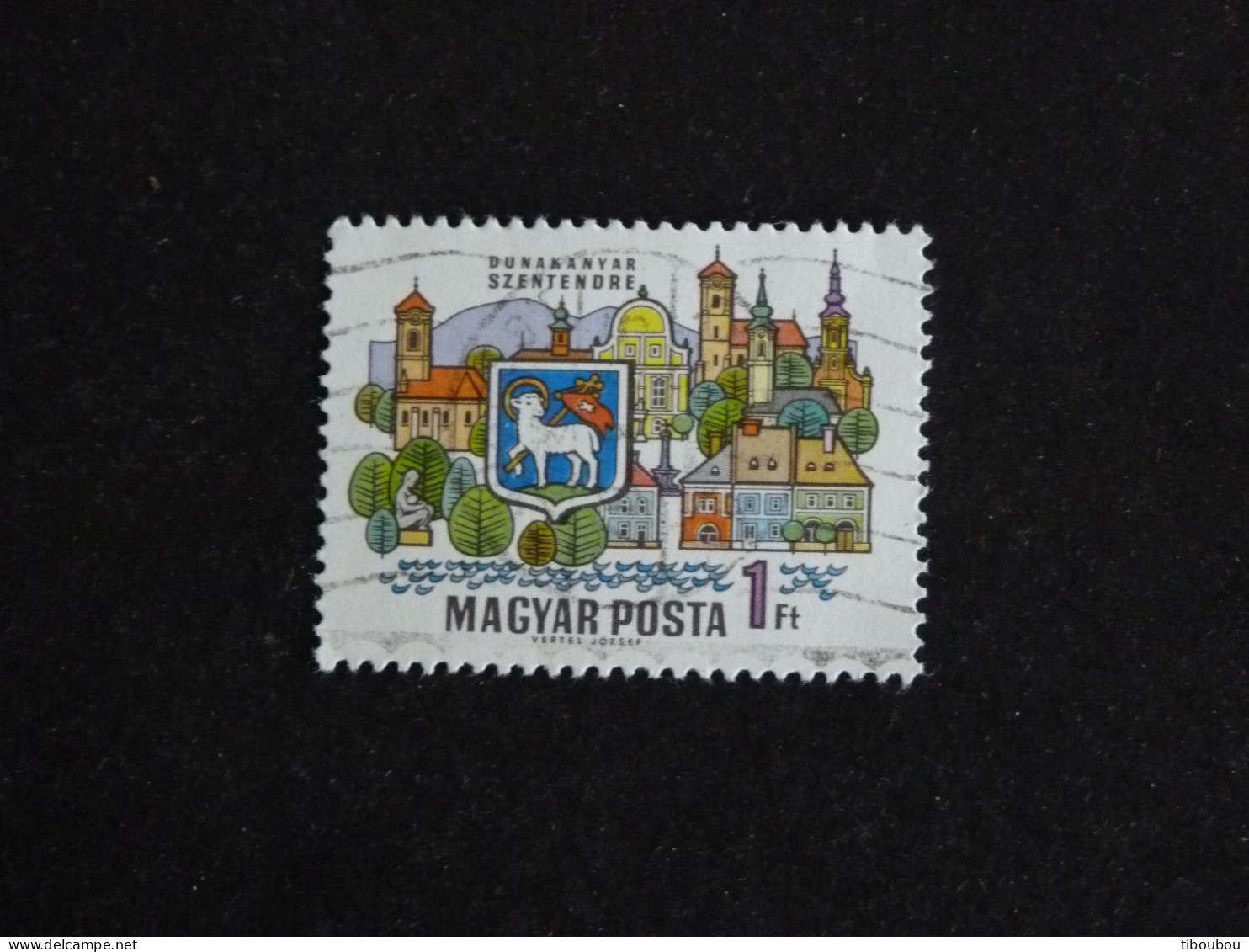 HONGRIE HUNGARY MAGYAR YT 2052 OBLITERE - LES VILLES DE LA GRANDE COURBE DU DANUBE / SZENTENDRE - Used Stamps