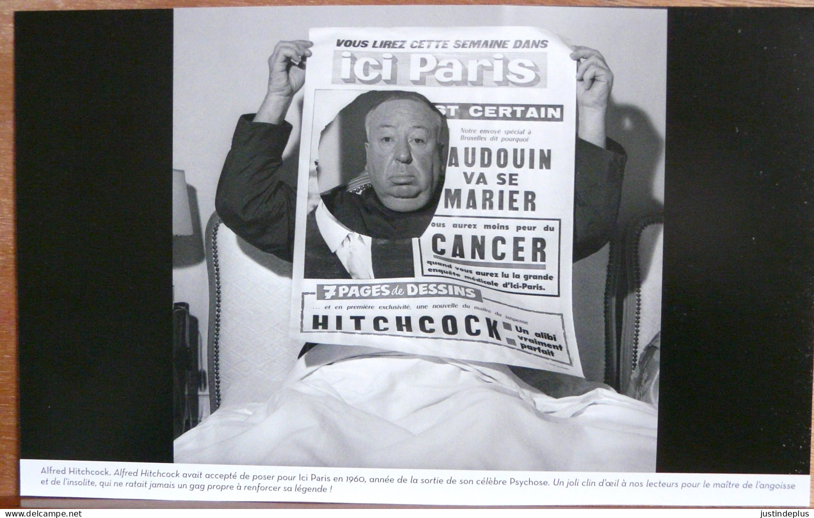 ALFRED HITCHCOK EST DANS LE JOURNAL GRAND FORMAT - Personalidades Famosas