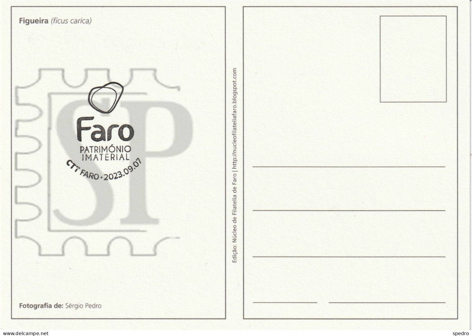 Portugal 2023 Postal Máximo Frutas Figo Algarve Filatelia Faro Ficus FIG Tree Figuier Figues Maximum Maxicard Estoi CPM - Maximum Cards & Covers