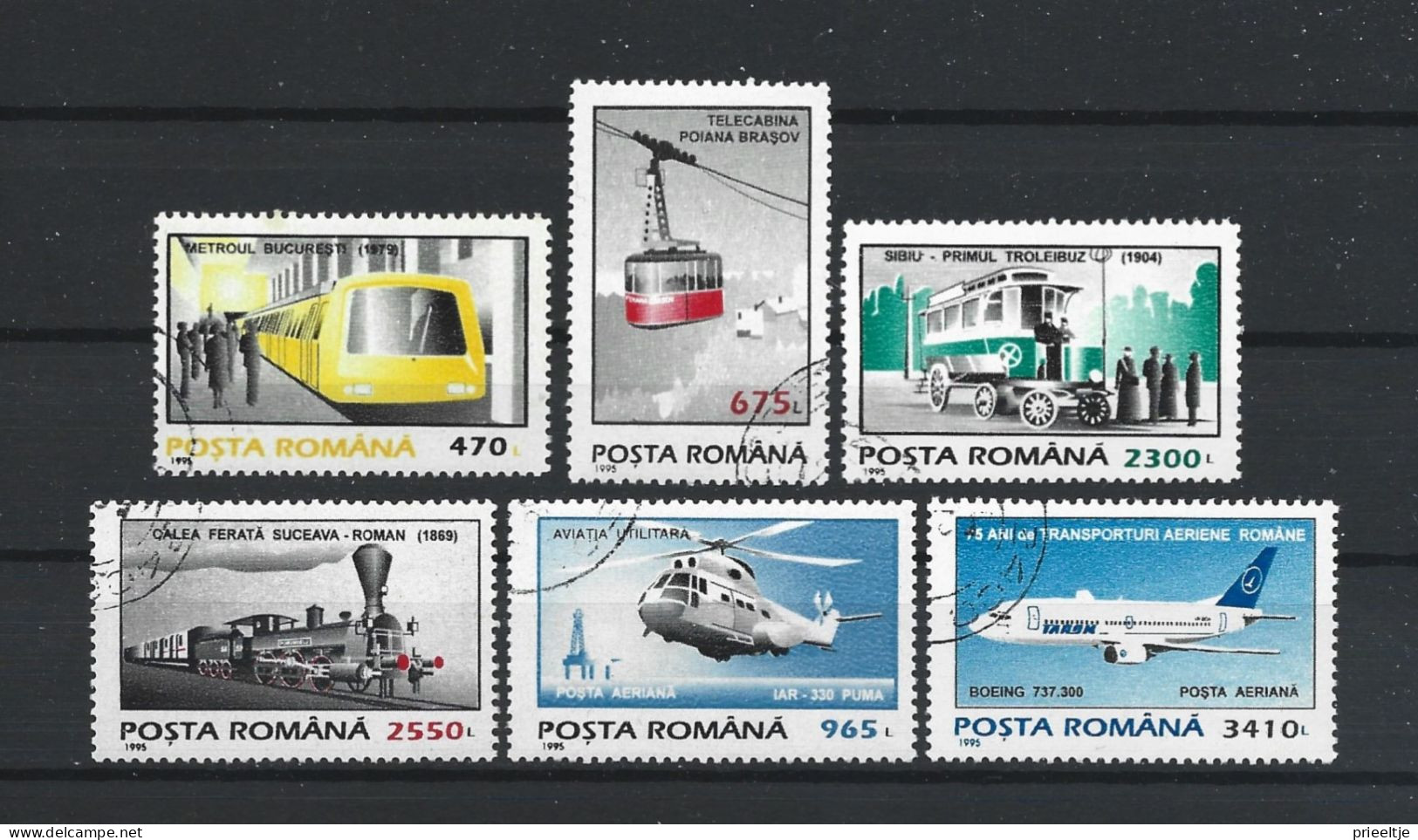 Romania 1995 Transport Y.T. 4247/4250+A321/322 (0) - Used Stamps