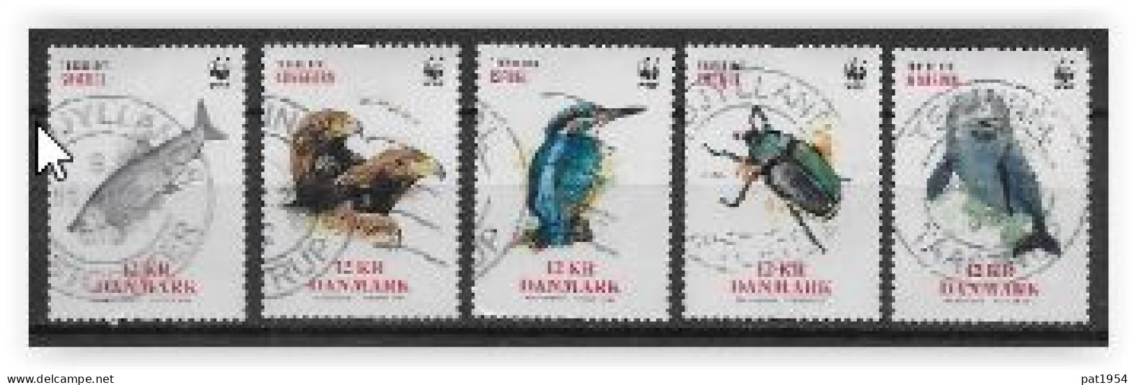 Danemark 2022 N° 2040/2044 Oblitérés Animaux En Danger - Used Stamps