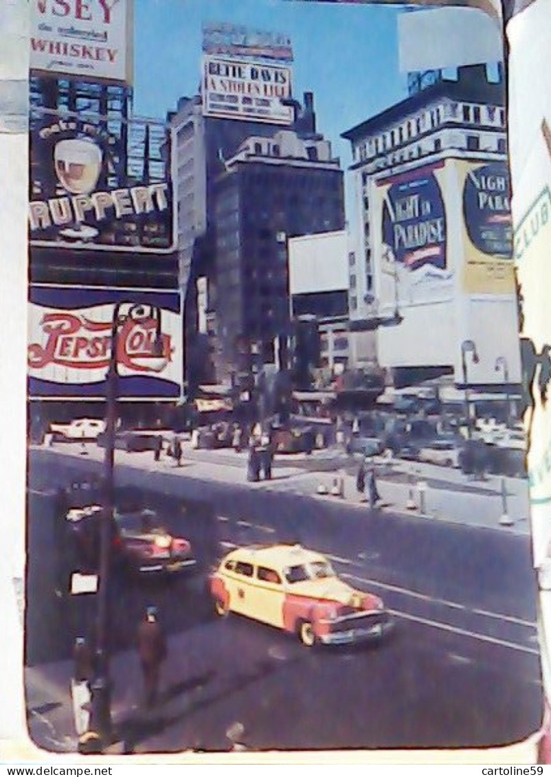 USA - NEW YORK NY - TIMES SQUARE WHISKEY  PEPSI COLA  RUPPERT AUTO CAR V1949  JU5046 - Time Square