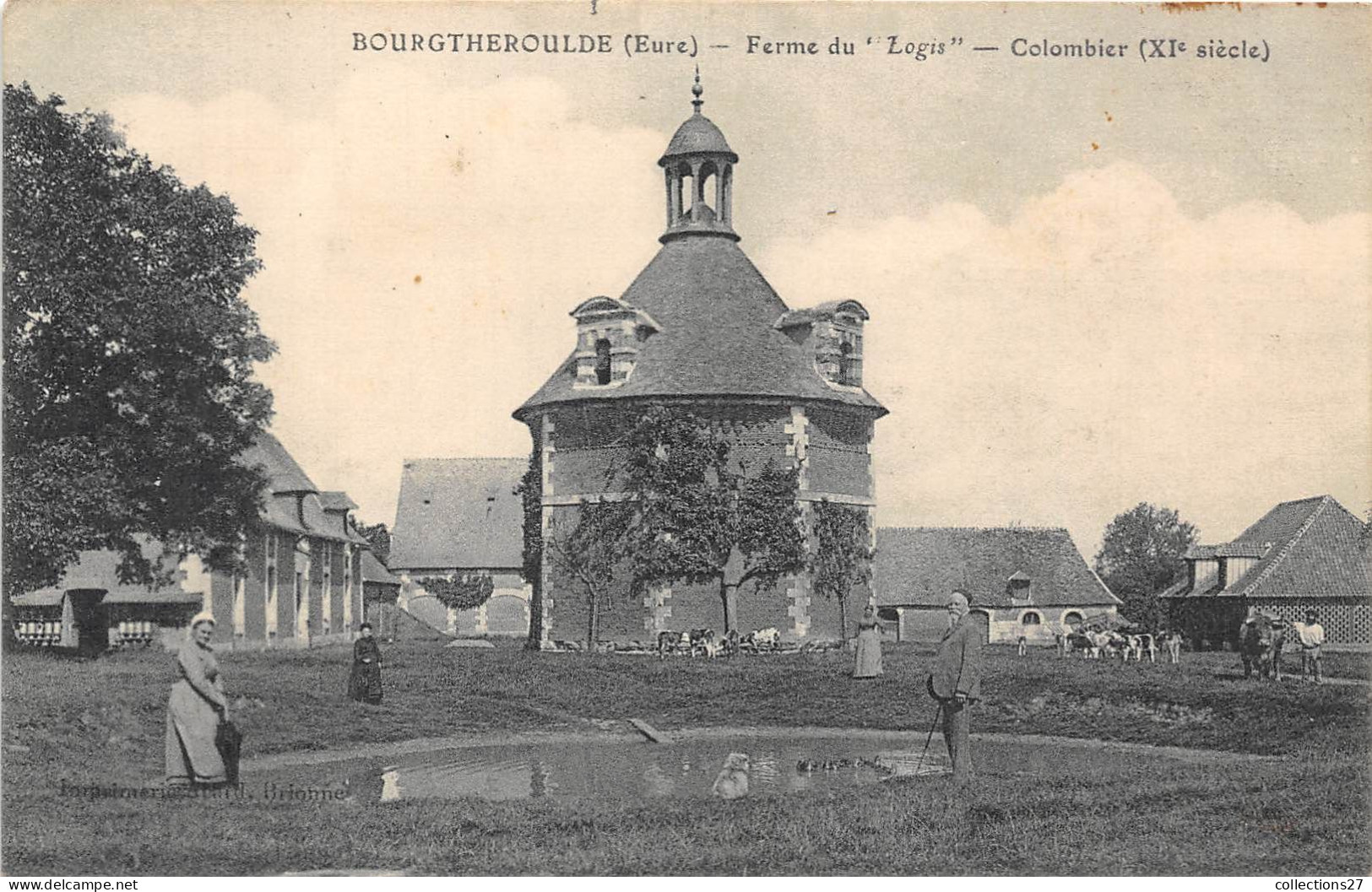 27-BOURGTHEROULDE- FERME DU " LOGIS " COLOMBIER XIeS - Bourgtheroulde