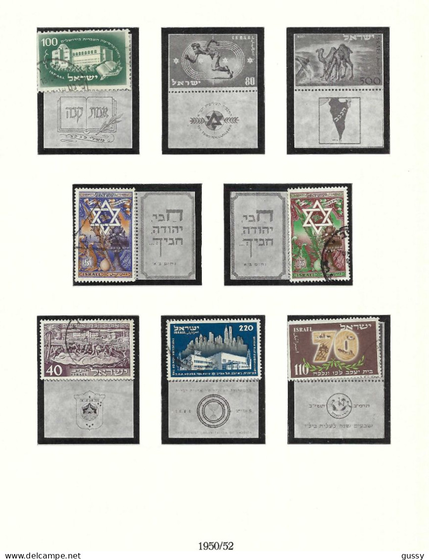 ISRAEL Ca.1948-52: Lot D' Obl. - Oblitérés (avec Tabs)