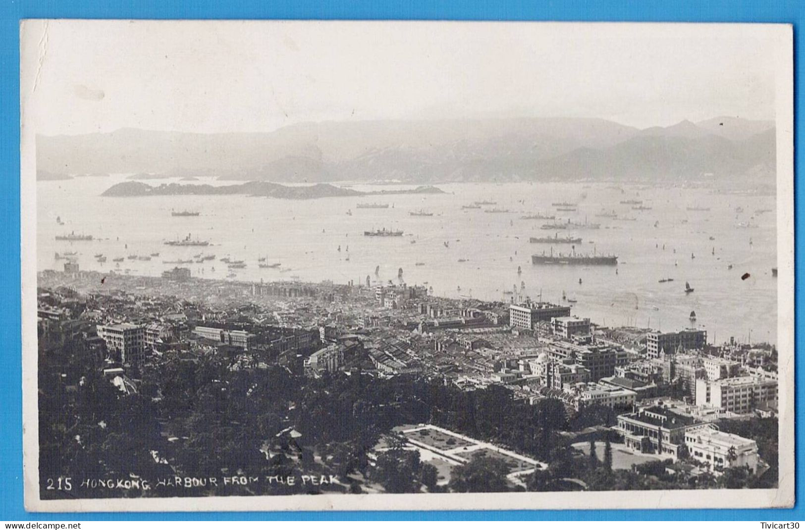 CPA CHINE - HONG-KONG - HARBOUR FROM THE PEAK - - China (Hong Kong)