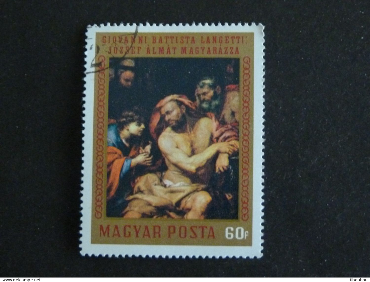 HONGRIE HUNGARY MAGYAR YT 2100 OBLITERE - GIOVANNI BATTISTA LANGETTI PEINTRE - Used Stamps