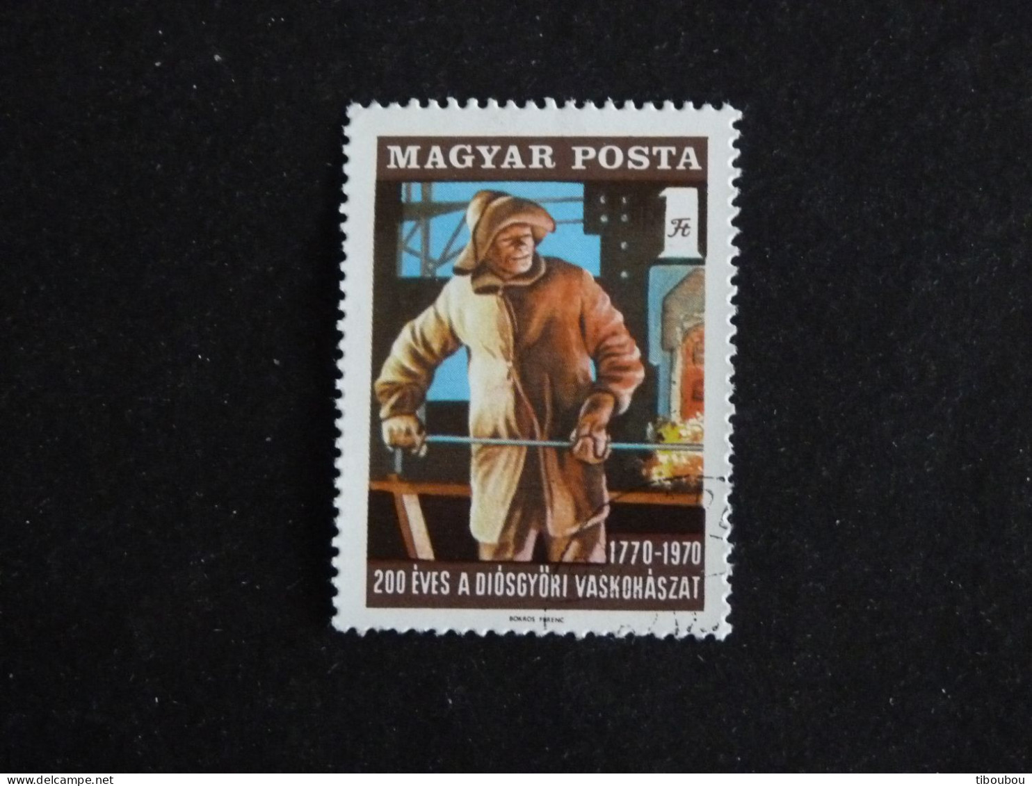 HONGRIE HUNGARY MAGYAR YT 2107 OBLITERE - METALLURGIE DE DYOSGYOR - Used Stamps