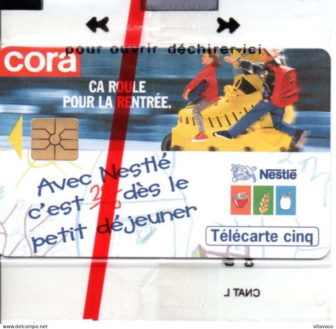 GN 255 Nestlé Petit Déjeuner Cora Télécarte FRANCE 5 Unités NSB  Phonecard  (G 1075) - 5 Eenheden