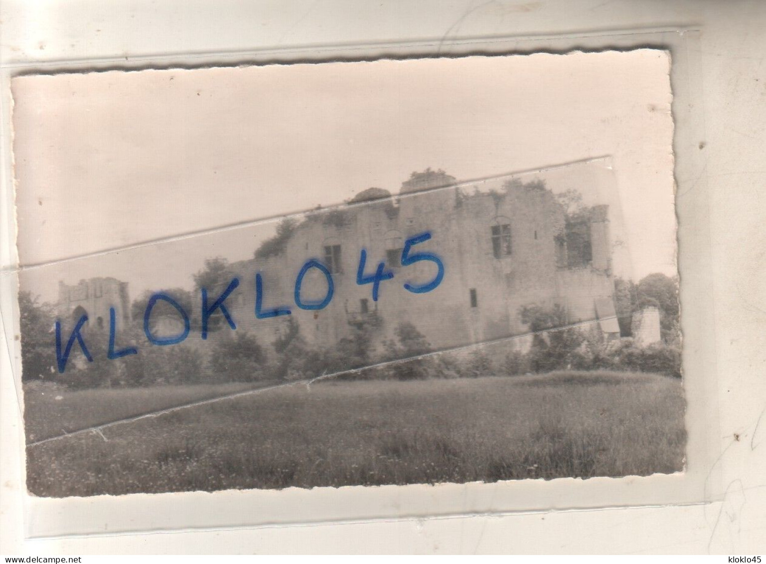 80 PICQUIGNY (  Somme ) Ruines Du Château Fort -  Vue D' Ensemble - CPSM LOQUET  Photo  DEJARDIN Généalogie - Picquigny