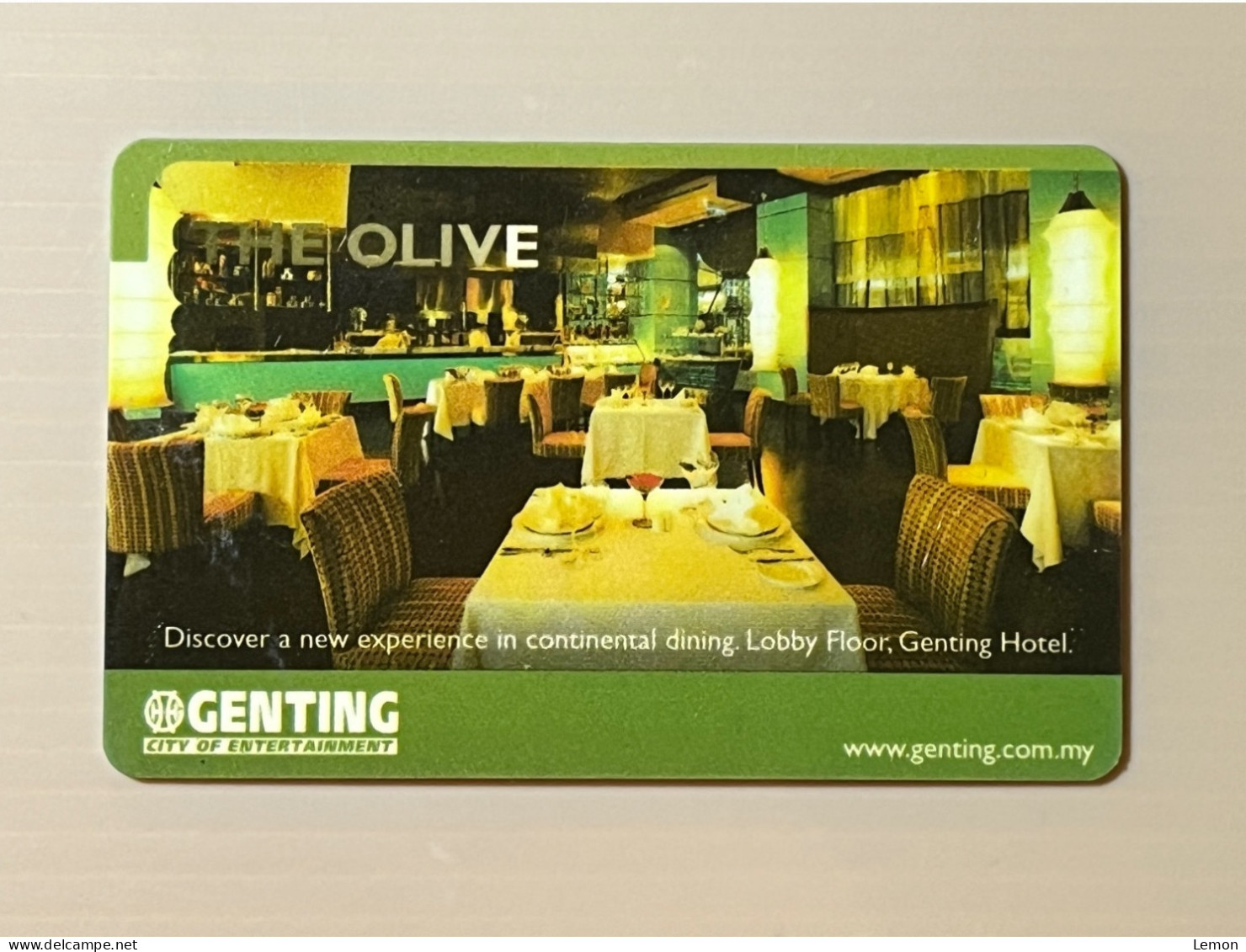 Genting Highland Hotel Room Key Card Keycard, 1 Used Card - Other & Unclassified