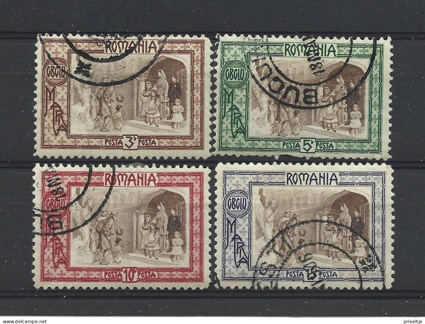 Romania 1907 Charity  Y.T. 203/206 (0) - Oblitérés