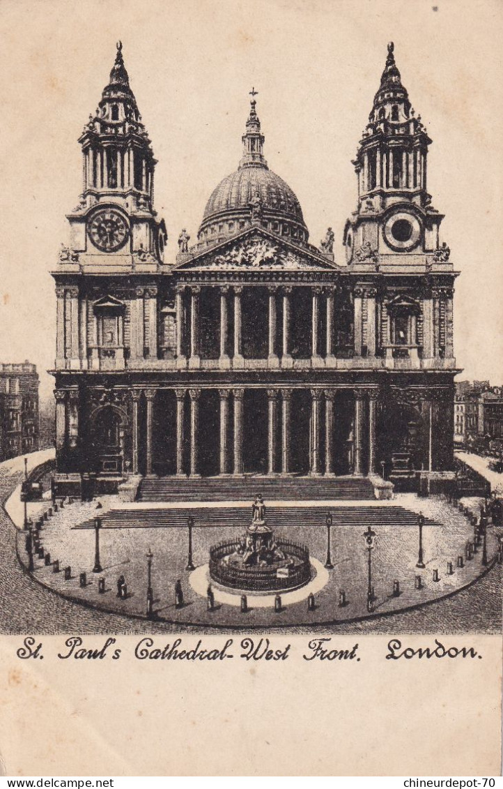 11 St Paul's Cathedral-West Front London - St. Paul's Cathedral