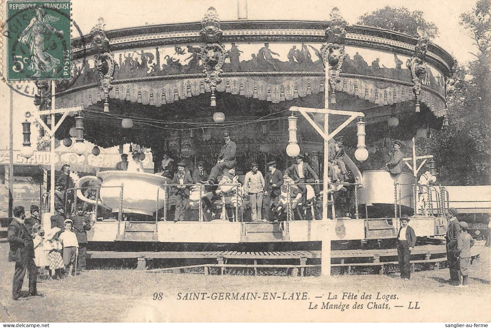 CPA 78 SAINT GERMAIN EN LAYE / LA FETE DES LOGES / LE MANEGE DES CHATS - St. Germain En Laye