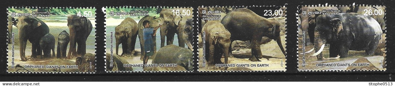 SRI LANKA. N°1331-4 De 2003. Eléphants. - Olifanten