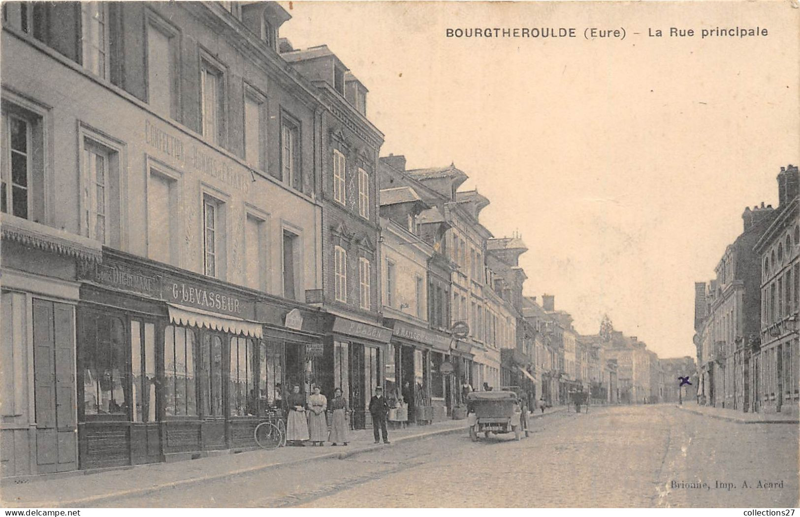 27-BOURGTHEROULDE- LA RUE PRINCIPALE - Bourgtheroulde