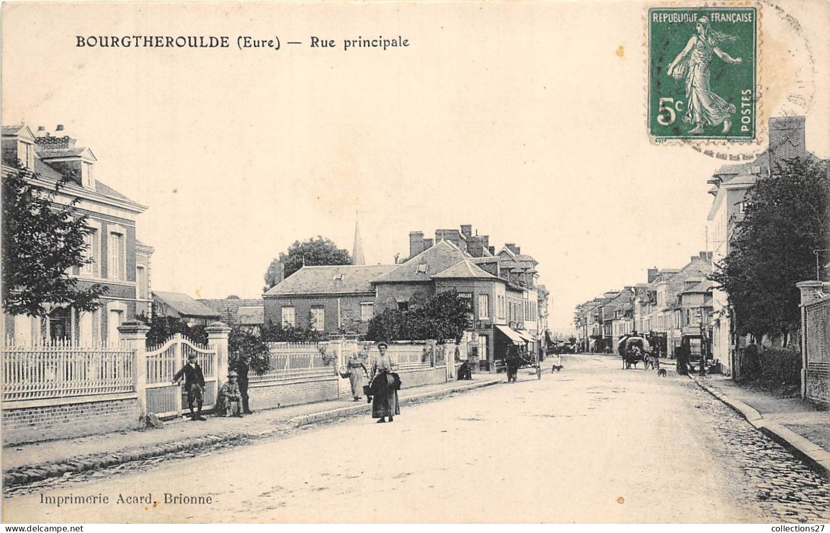 27-BOURGTHEROULDE-  RUE PRINCIPALE - Bourgtheroulde