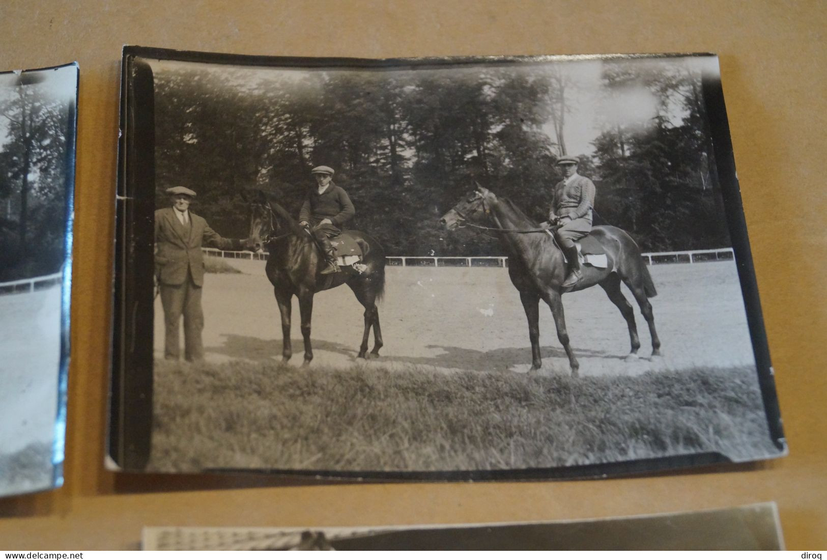 Hippisme,sport Hippique,lot De 5 Photos Originales + Carte D'entraineur,original 1932 - Sports