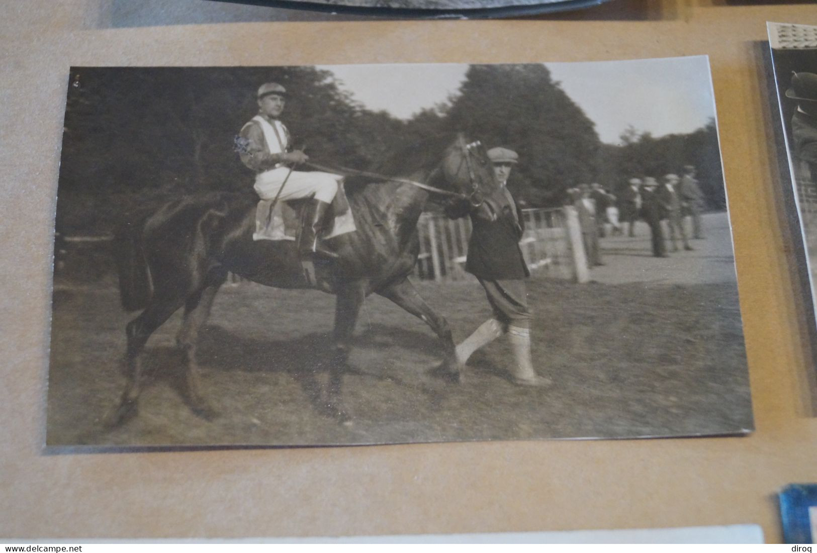 Hippisme,sport Hippique,lot de 5 photos originales + carte d'entraineur,original 1932