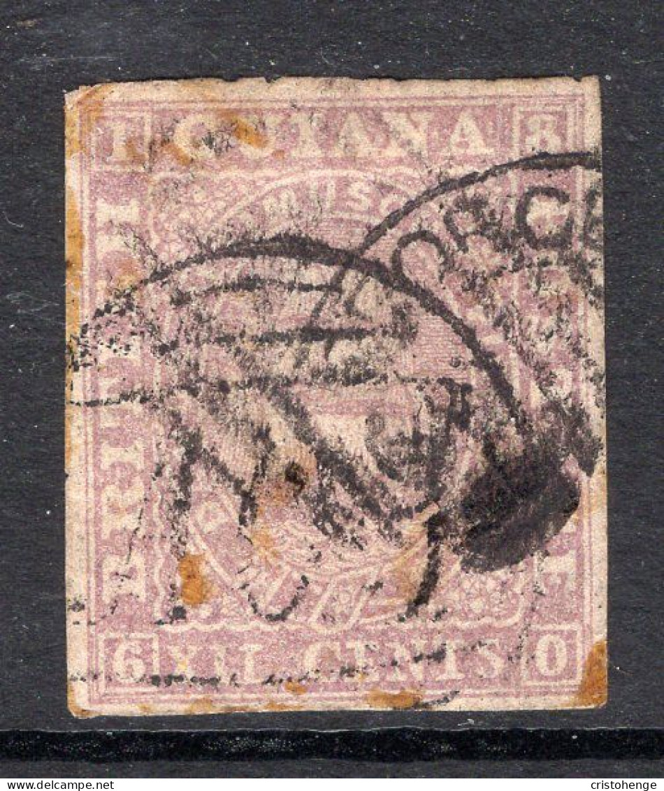 British Guiana 1860-63 Ship - Thick Paper - P.12 - 8c Brownish-rose Used (SG 34) - Faults - British Guiana (...-1966)