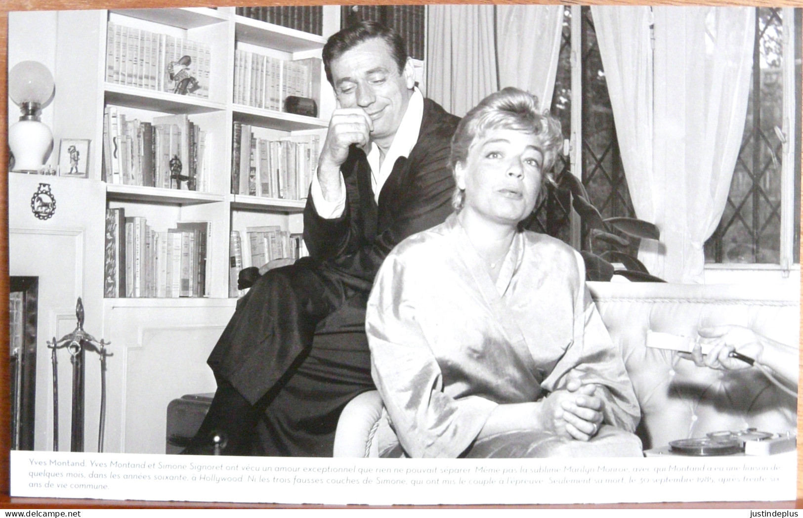 YVES MONTAND ET SIMONE SIGNORET GRAND FORMAT - Personalidades Famosas