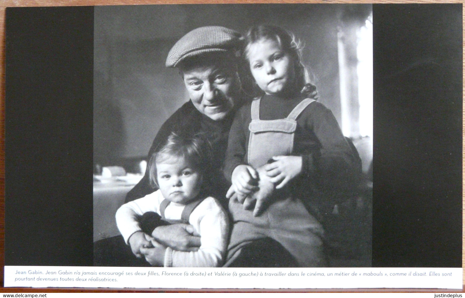 JEAN GABIN AVEC SES FILLES FLORENCE ET VALERIE GRAND FORMAT - Personalidades Famosas