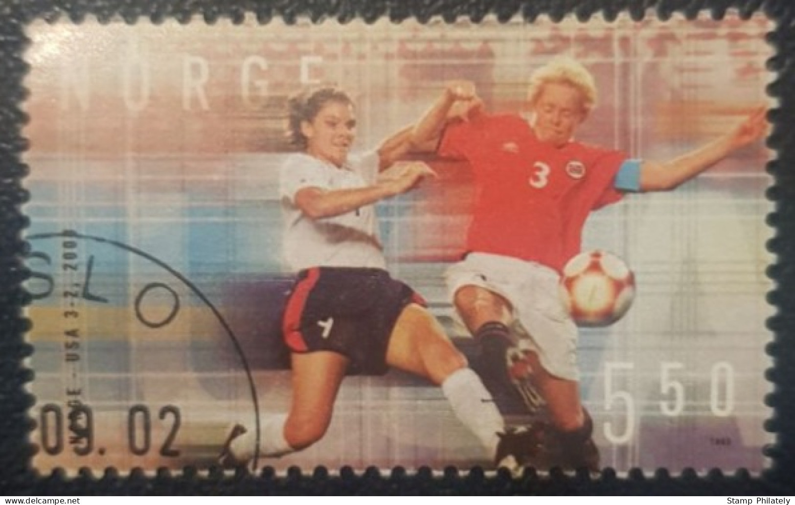 Norway 5.5Kr Used Stamp Football - Gebraucht