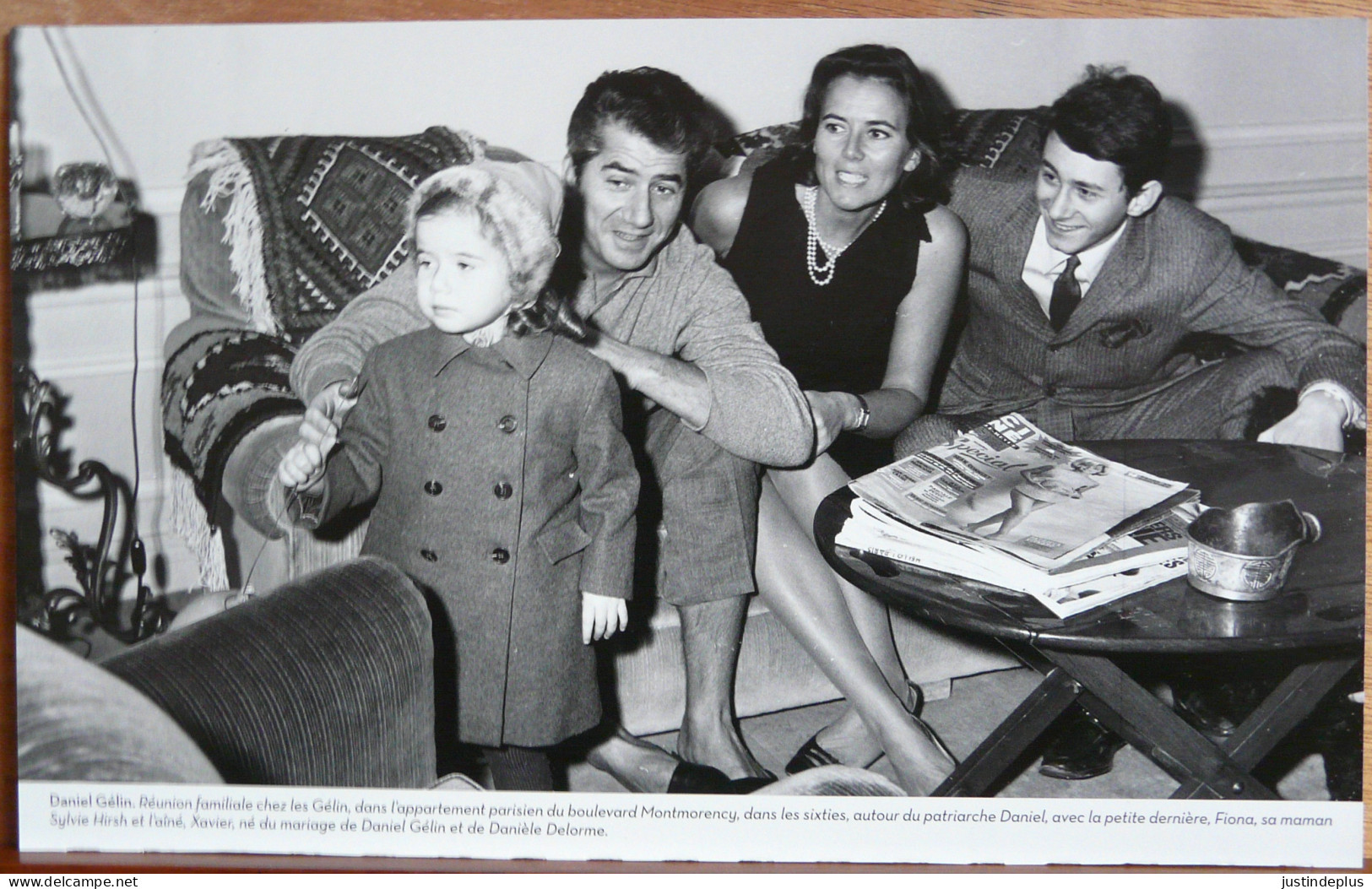 DANIEL GELIN AVEC FIONA ET WAVIER ET SYLVIE HIRH  GRAND FORMAT - Célébrités