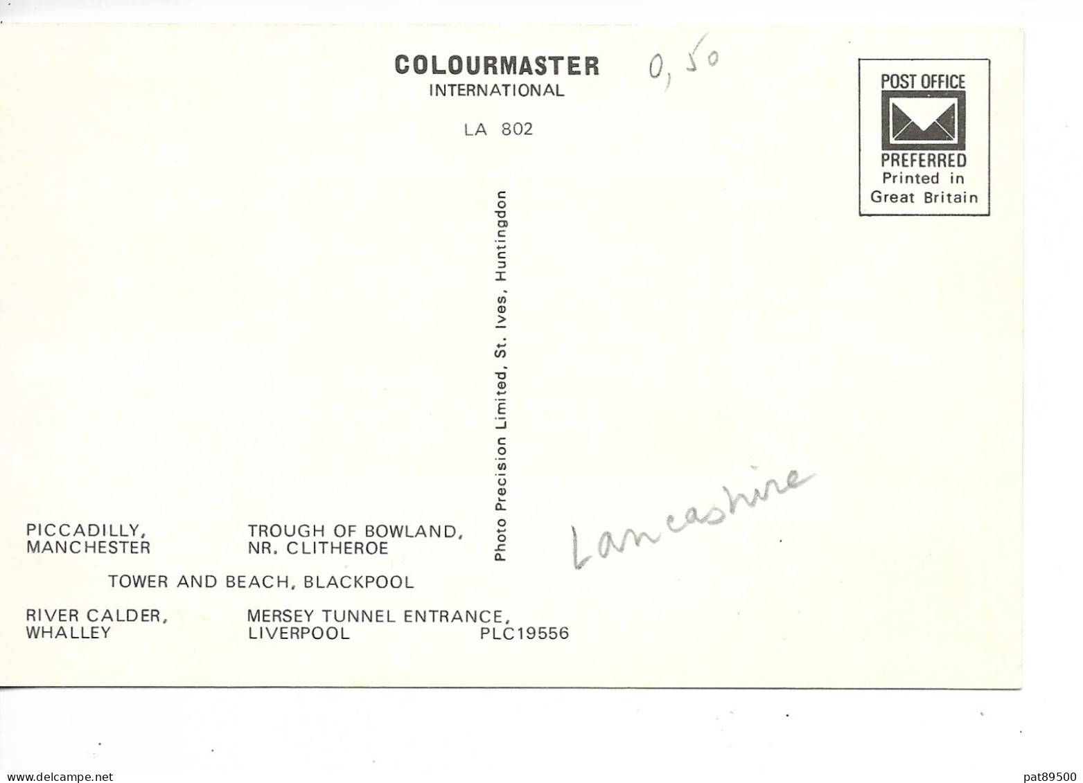 Grande-Bretagne/ Salutations Du LANCASHIRE Manchester, Bowland, Liverpool,etc / Petite CPA Couleurs MULTIVUES (5)  NEUVE - Altri & Non Classificati