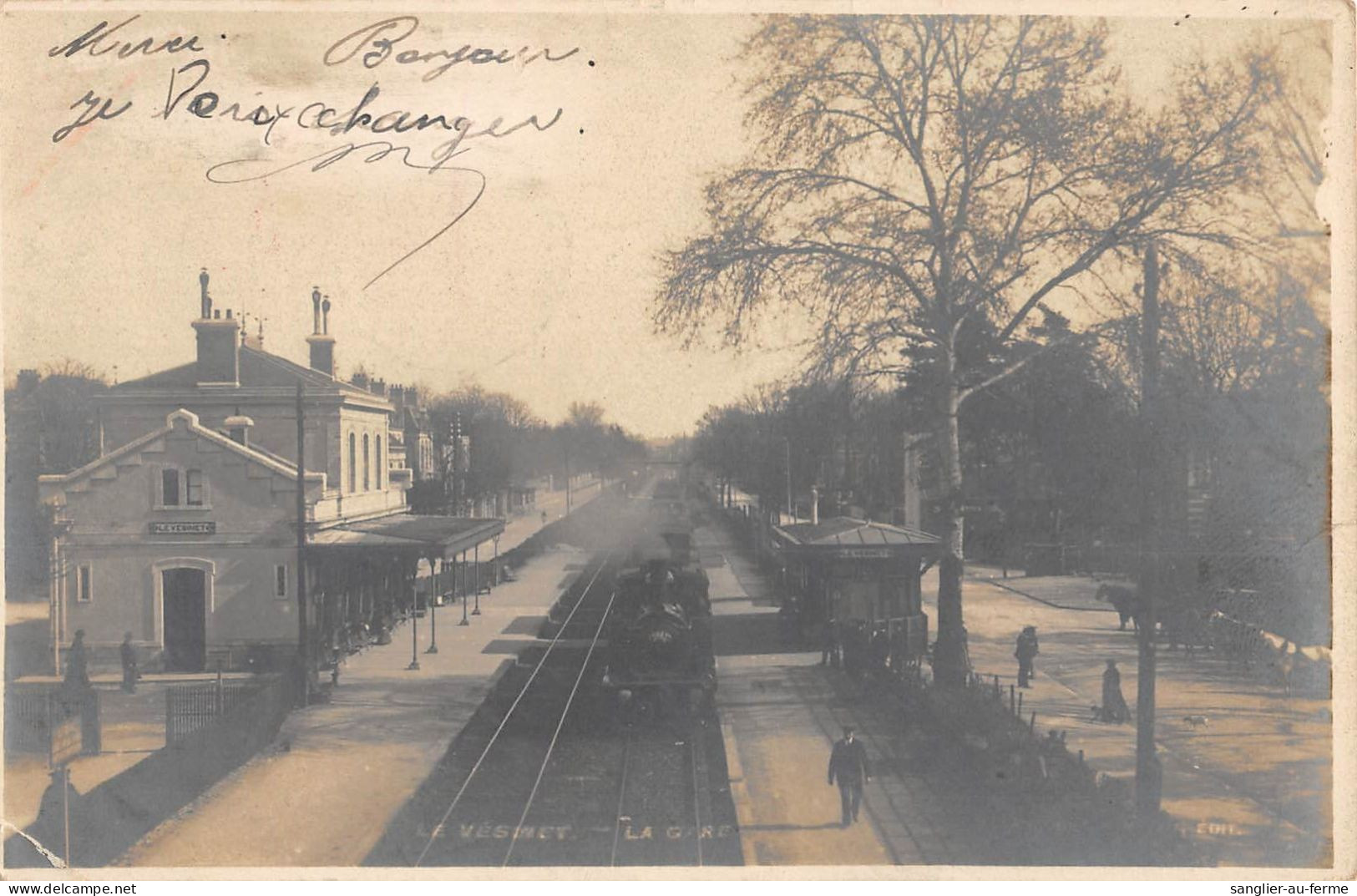 CPA 78 LE VESINET / LA GARE / TRAIN - Le Vésinet