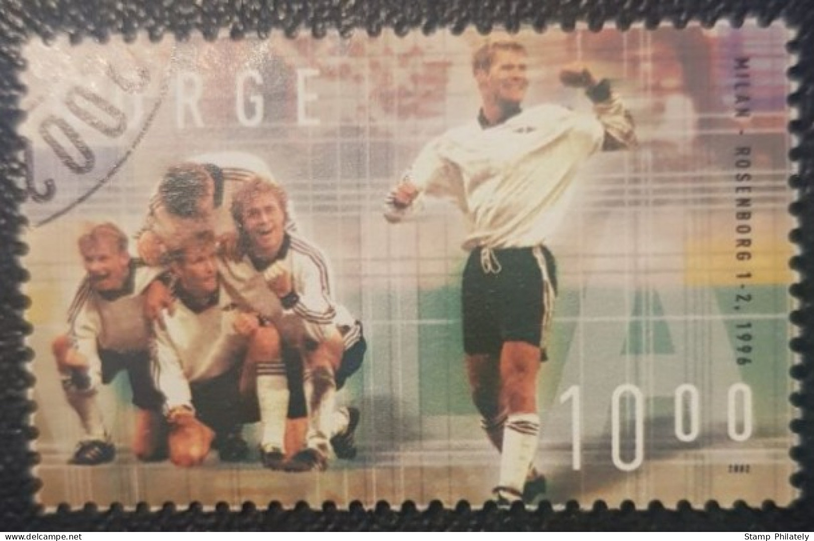 Norway 10Kr Used Stamp Football - Gebruikt