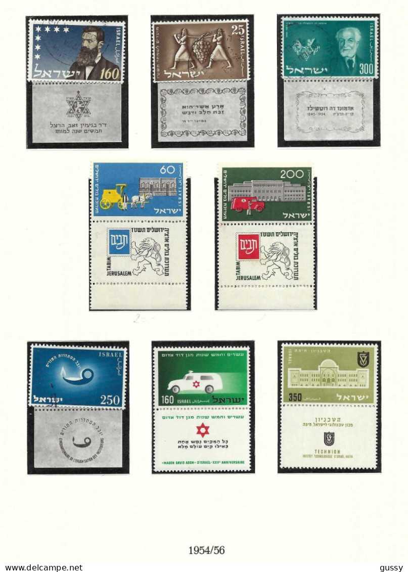 ISRAEL Ca.1952-57: Lot D' Obl. Et Neufs** - Nuevos (con Tab)