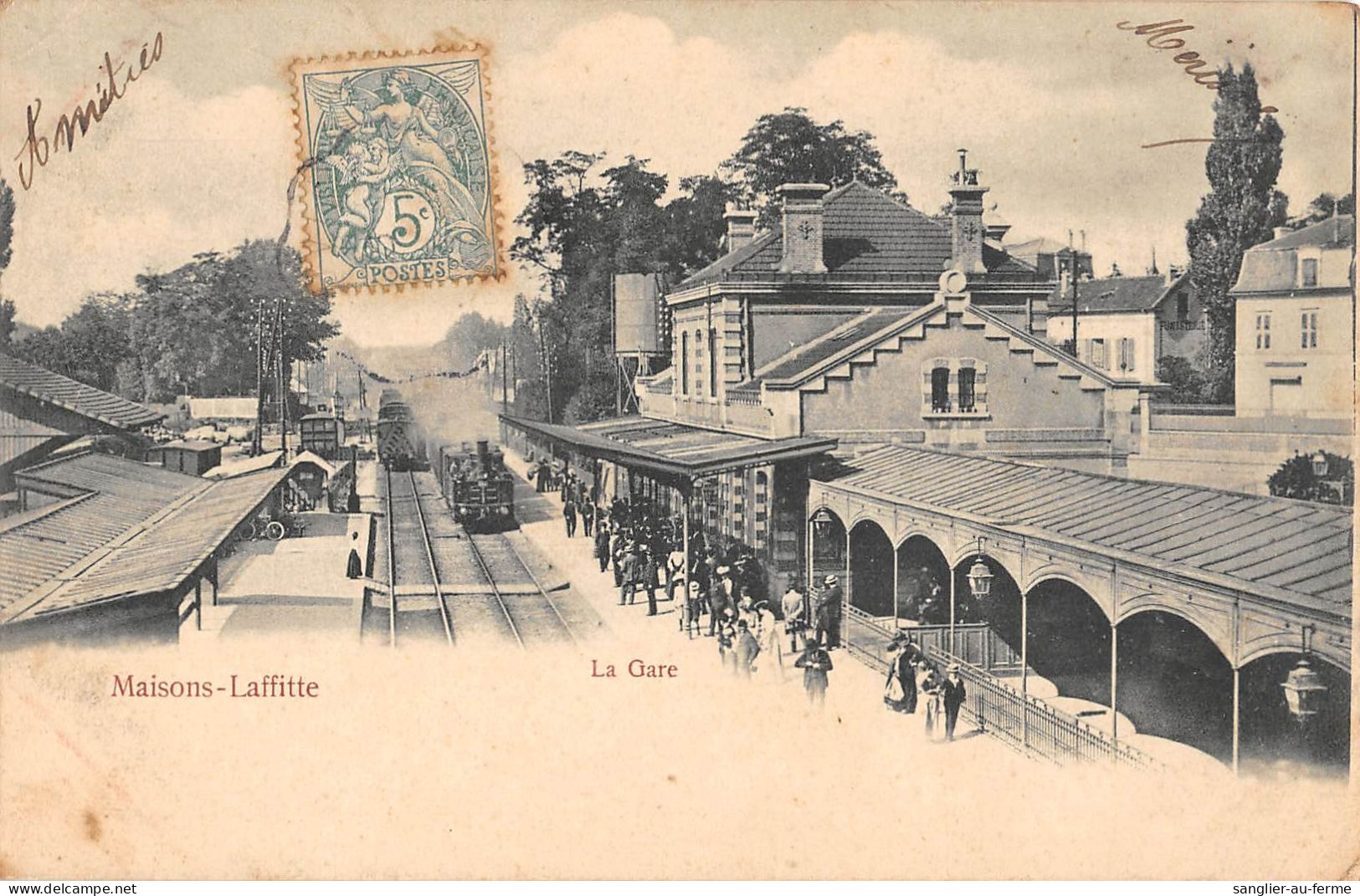 CPA 78 MAISONS LAFFITTE / LA GARE / TRAIN - Maisons-Laffitte
