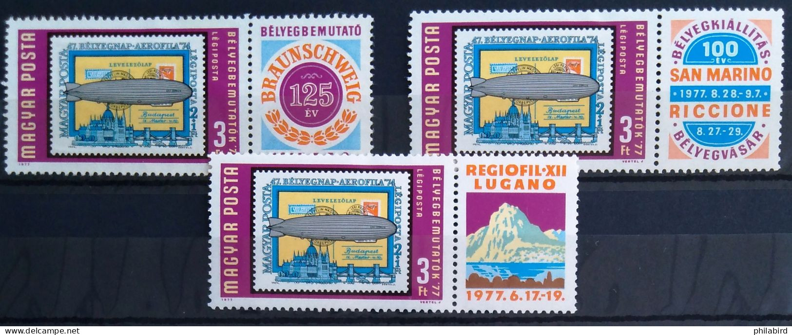 HONGRIE                           P.A  391 X 3                        NEUF* Et N.S.G - Unused Stamps