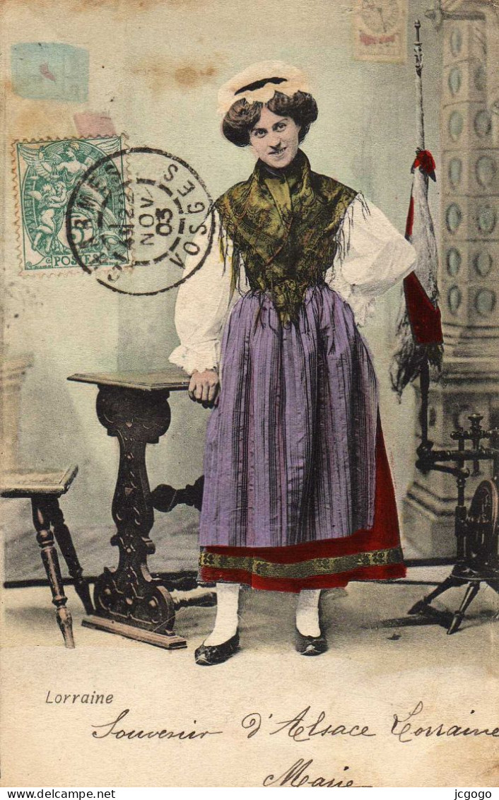 LORRAINE.   Femme Costume Rouet - Lorraine