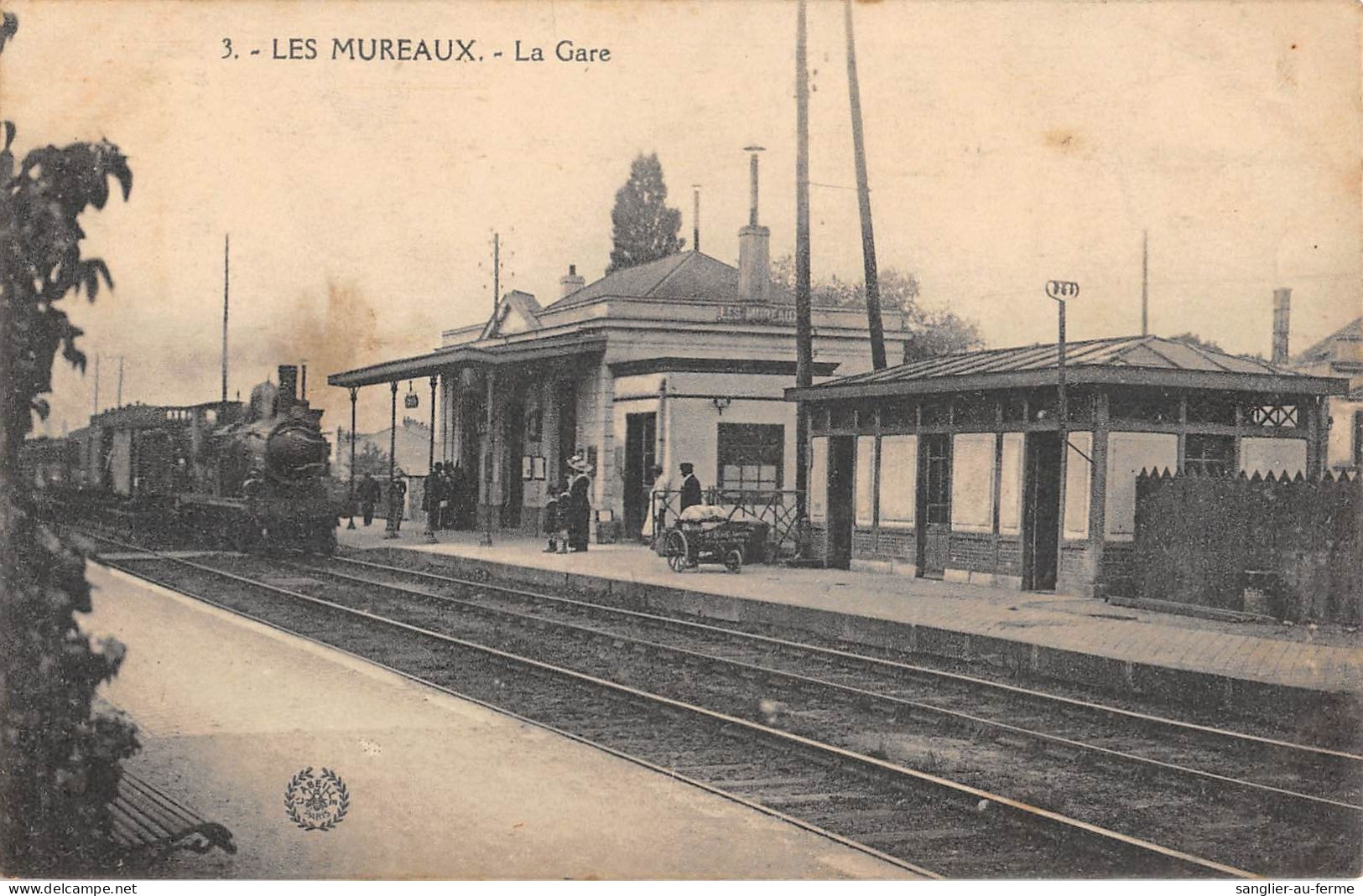 CPA 78 LES MUREAUX / LA GARE / TRAIN - Les Mureaux