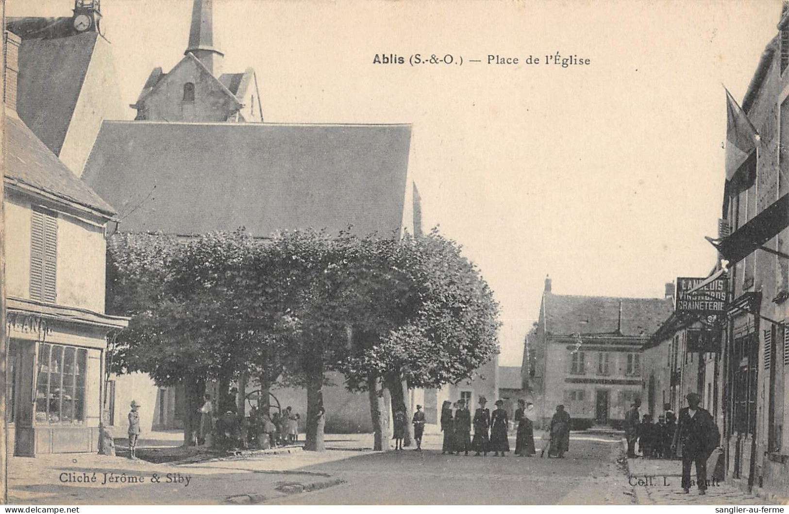 CPA 78 ABLIS / PLACE DE L'EGLISE - Ablis