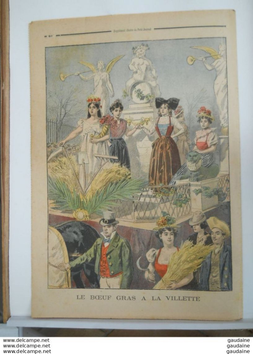 LE PETIT JOURNAL N° 486 - 11 MARS 1900 - LE PATRON LE MAT - EXPOSITION DE 1900 PAVILLON DE LA HONGRIE - BOEUF GRAS - Le Petit Journal