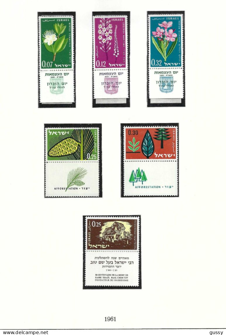 ISRAEL Ca.1961-62: Lot De Neufs** Avec Tabs - Unused Stamps (with Tabs)