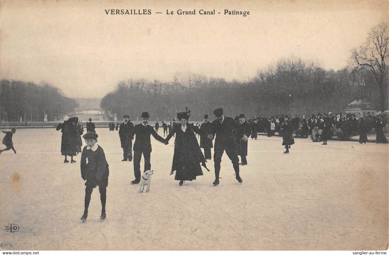 CPA 78 VERSAILLES / LE GRAND CANAL / PATINAGE - Versailles