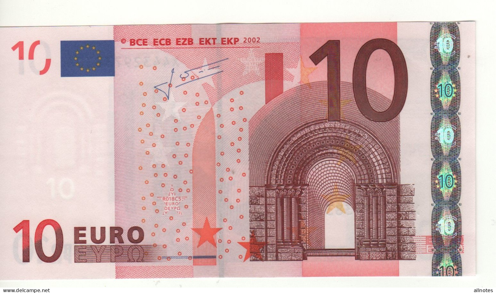 10 EURO  "X" Germany    Firma Trichet      R 018 C5   X44   /   FDS - UNC - 10 Euro