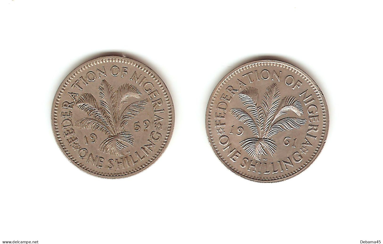 577/ Nigéria : 2 X 1 Shilling : 1959 Et 1961 - Nigeria