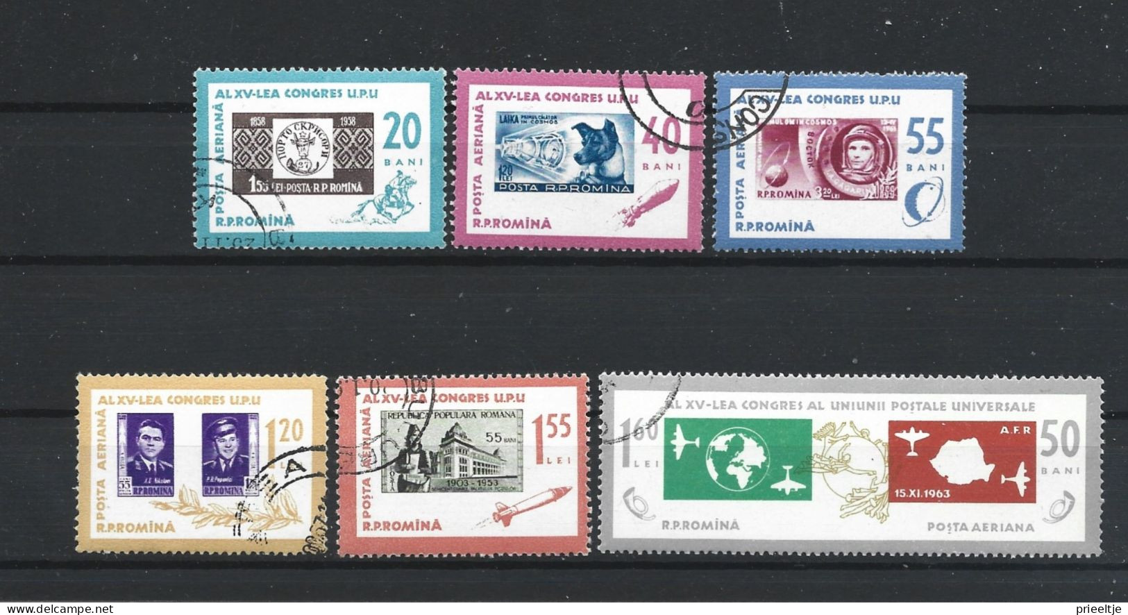 Romania 1963 15th U.P.U. Congress Y.T. A 178/183 (0) - Used Stamps