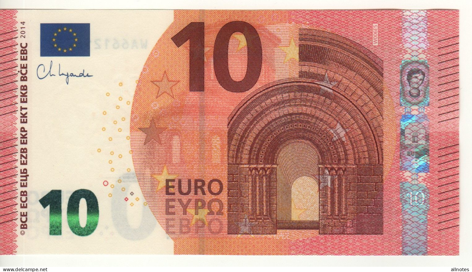 10 EURO    Ch. Lagarde    W 006 E5     WA6612167503  /  FDS - UNC - 10 Euro